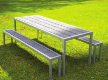 67 SEAT 272 Wave seat 3000mm 57 SEAT 241 W Riverland Wall Mounted Bench 2700mm, 75 x 50mm slats 57 SEAT 241 Riverland Floor