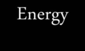 Energy Energy: the capacity to do or transfer