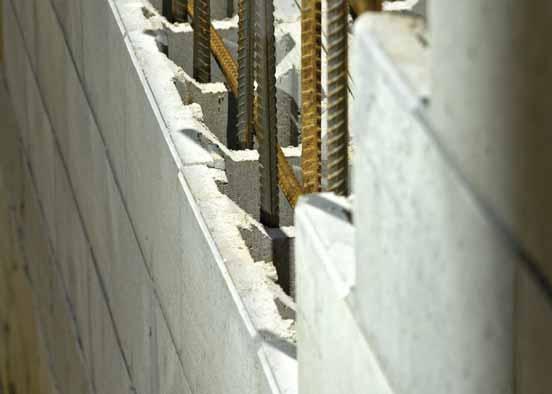 Connex Mortarless block wall system from Boral The Boral Connex mortarless system comprises three modular components which key together eliminating the need for mortared joints above the first course.