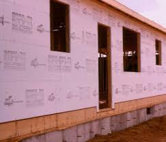 side of exterior walls for