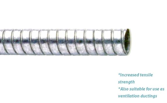Flexible Metallic Conduit ( YF- 708 ) *Square-locked galvanized steel strip construction *With Nylon Cord packing for smooth surface and air tightness *High tensile strength *Also suitable for use as