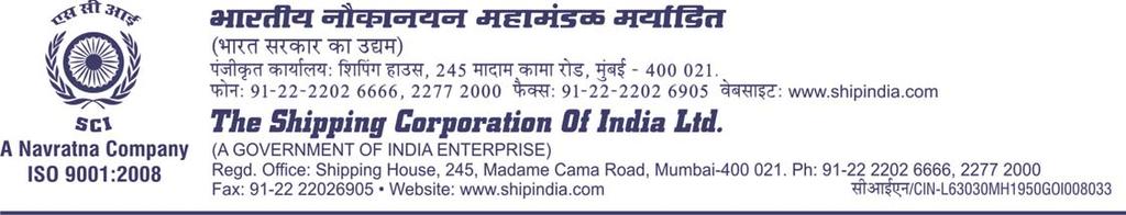 Invitation of offer is open from 02-07-2015 to 27-07-2015 (1500 hrs.) The Part I and Part II of the offer document will be opened on 27-07-2015 at 1630 hrs.