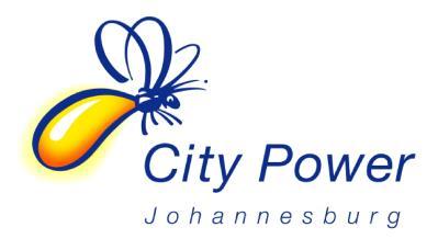 Power Johannesburg 40 Heronmere Road Reuven Johannesburg PO Box 38766 Booysens 2016 Tel +27(0) 11 490 7000 Fax +27(0) 11 490 7590 www.citypower.co.
