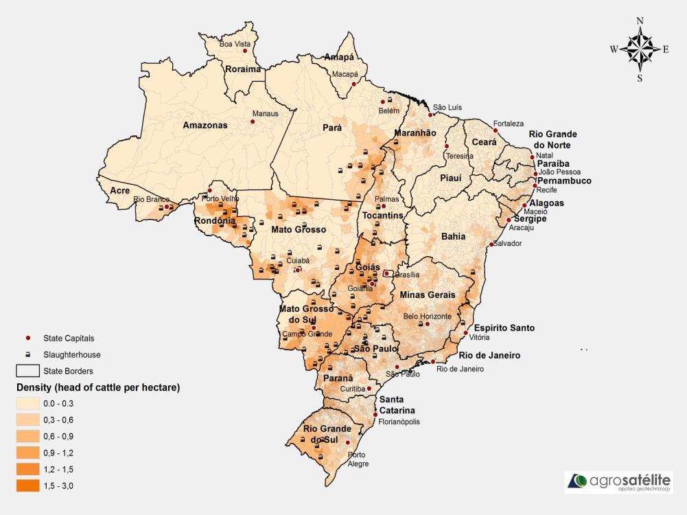 Global Ranking of Brazilian Production and Exports Main Products Production Global Ranking Exports World Comercial share Orange Juice 1º 1º 77% Sugar 1º 1º 45% Coffee 1º 1º 28% Beef 2º 1º 22% Chicken