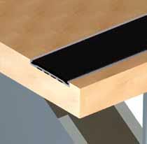 This range is designed to be rebated into the substrate so that the nosing is level with the surface of the stair.