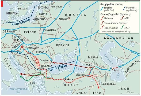 Regional Gas Networks Kavala Source: Economist Oct 14 th 2010 print edition Greece in the cross roads of three continents can act as the gateway to the South Corridor, the