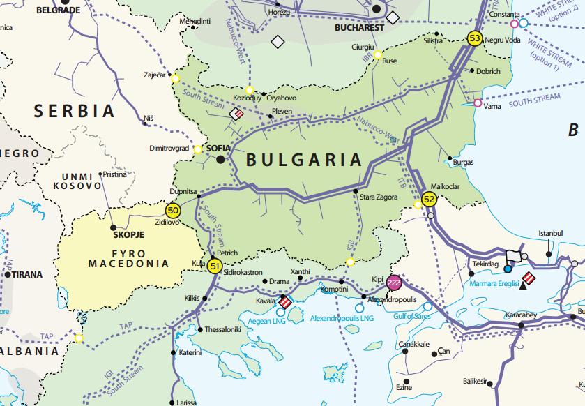 Best placed to offer an Alternative Supply and Route Solution to Bulgaria and onwards to Romania, Serbia and