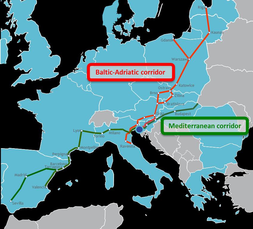 Combining projects for containers and multimodality o Market potential: growing volumes for Central and East European markets (2 mio TEU/year till 2030) / using Baltic-Adriatic and Mediterranean