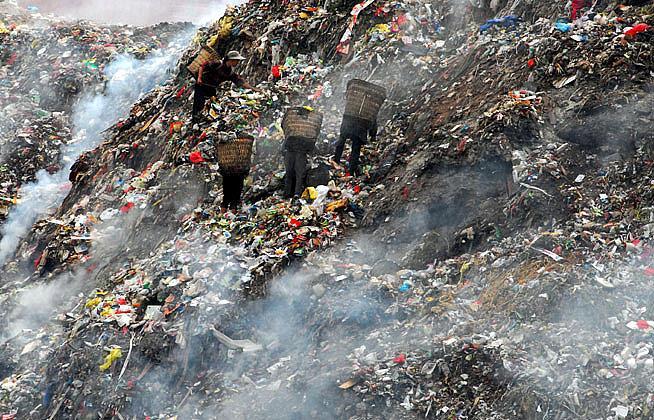 Landfill gases are