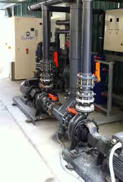different pressure and flow requirements.