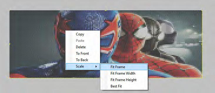2. Click Load Image to select image file from local drive. 3. Move the yellow window to crop.