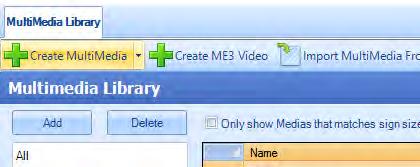 Create New Content (Create MultiMedia) Create MultiMedia allows user to compose and create new content messages.