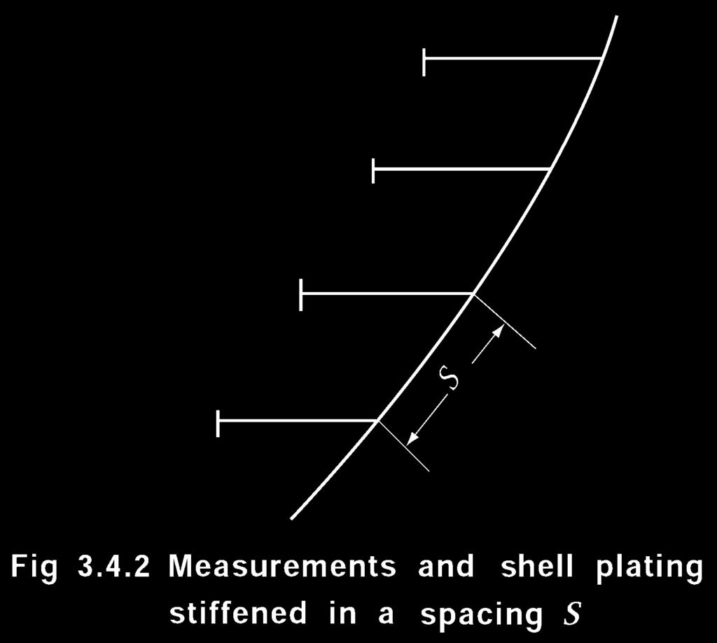 Ch 4 Plate Keels and Shell Platings Pt 3, Ch 4 where = radius of bilge circle (m) = spacing of solid floor, bottom transverse or bilge brackets (m) = thickness of bilge strake (mm) 3.