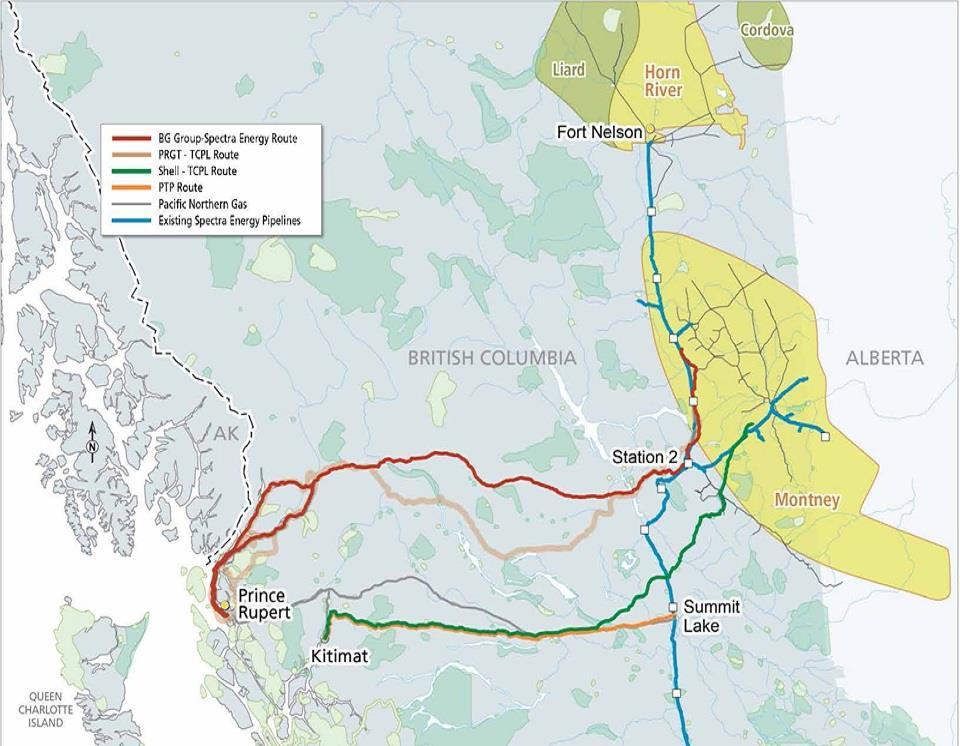 Source: Spectra Energy LNG from Western Canada: developing a new supply hub Proposed