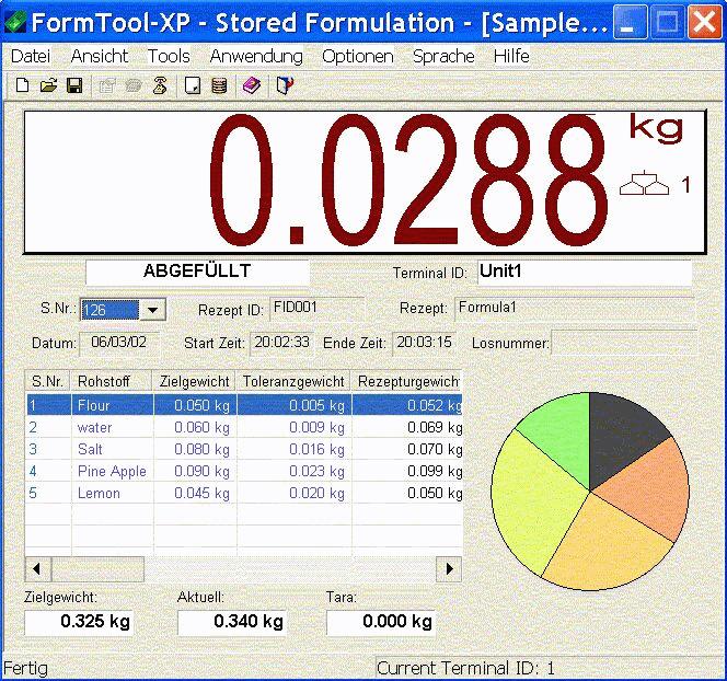 ID7-Form-XP Appendix 7.2.3 Operation with FormTool-XP FormTool-XP is operated analogously to operation on the weighing terminal ID7-Form-XP.