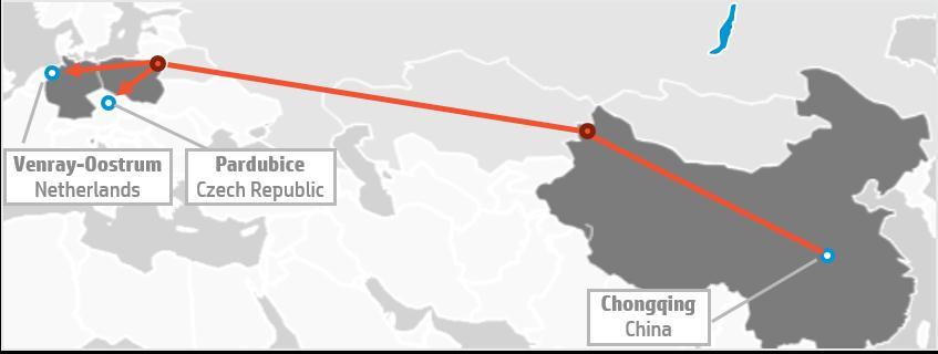 HP s New Logistics Gateways Trans-Eurasian Rail -Chongqing, China to Western