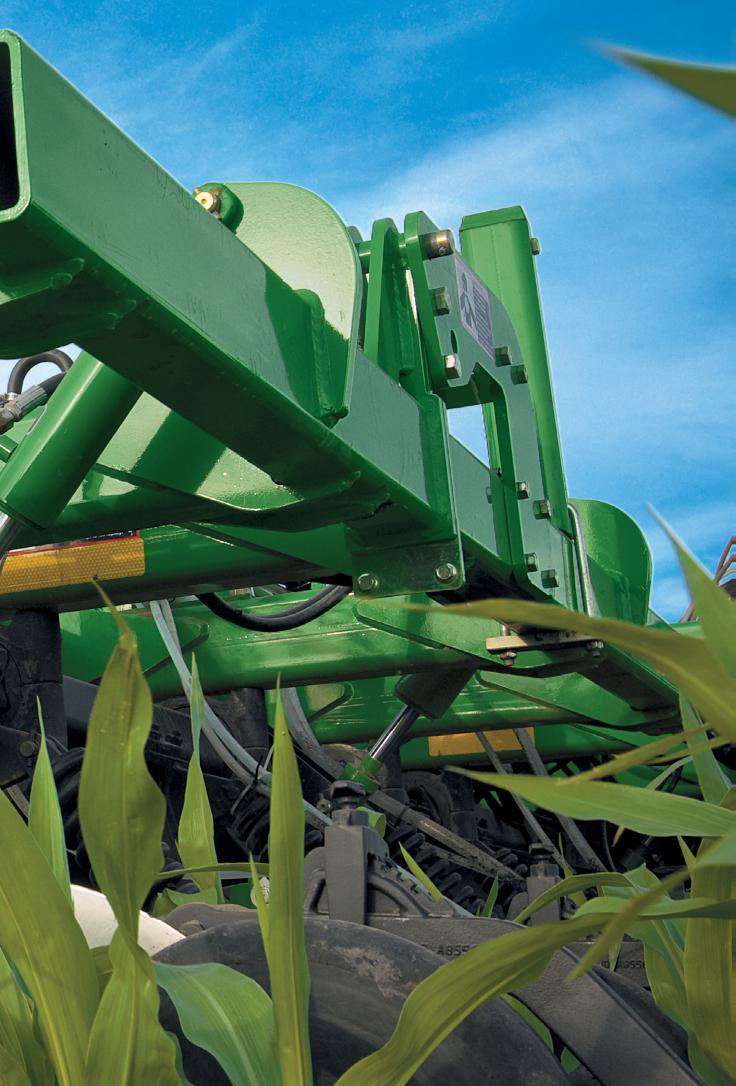 2510H High-Speed Nutrient Applicator Specifcations MODEL 2510H, 11 ROW 2510H, 15 ROW 2510H, 23 ROW SPECIFICATIONS Working width 27 ft. 6 in. (69.9 cm) 27 ft. 6 in. / 37 ft. 6 in. (69.9 cm / 95.