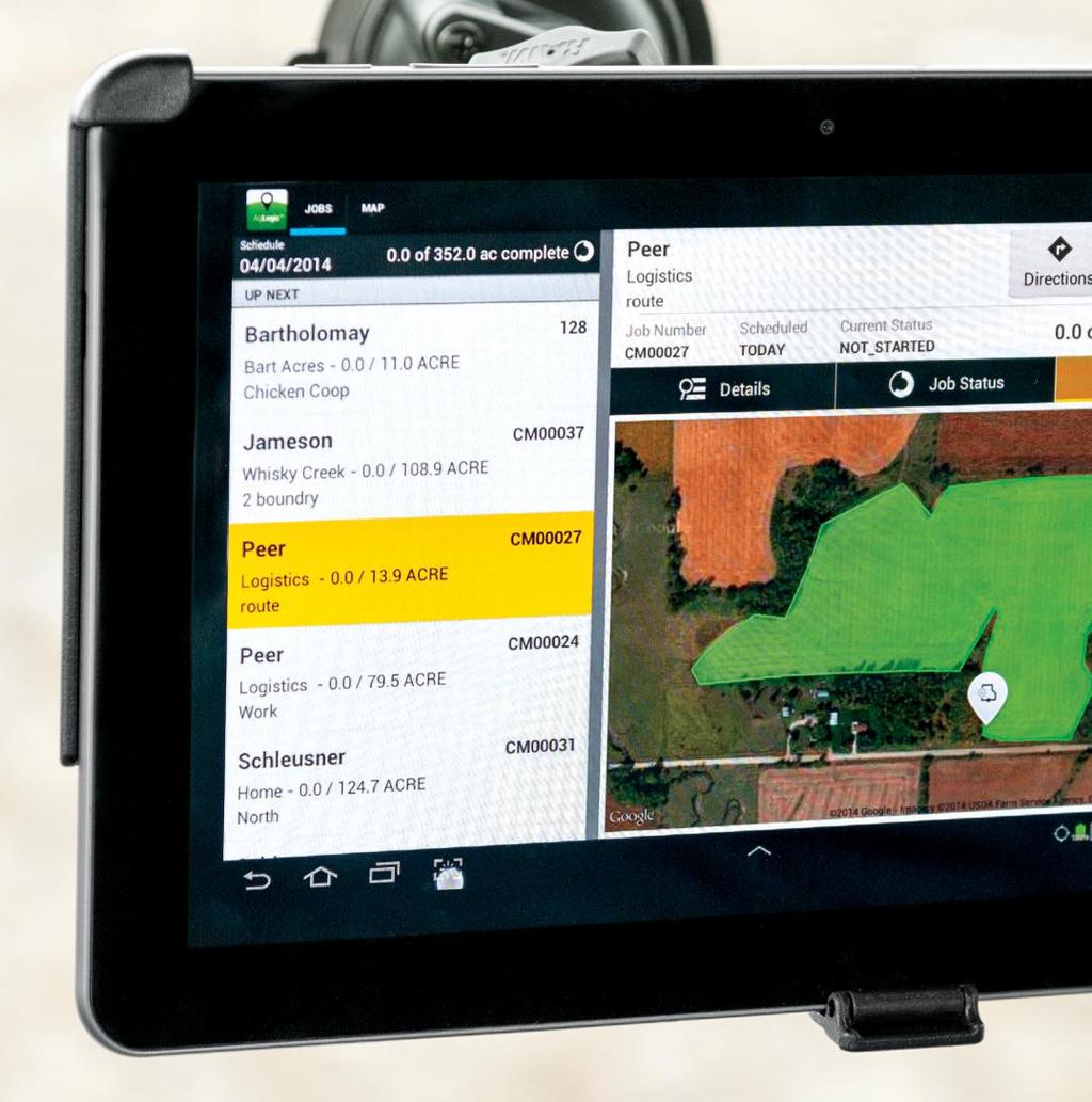 John Deere Technologies I run to get more done. AgLogic makes it easy. The right resources. The right place. The right time.