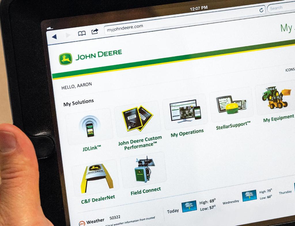 John Deere Data Solutions Turn your information into a plan.