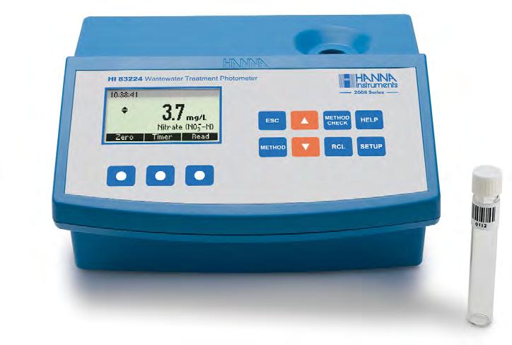 Automatic Sample Scanning HI 83224 COD Meter and Multiparameter Photometer With Bar Code Recognition of Sample Vials 2 Avoid vial confusion and wrong