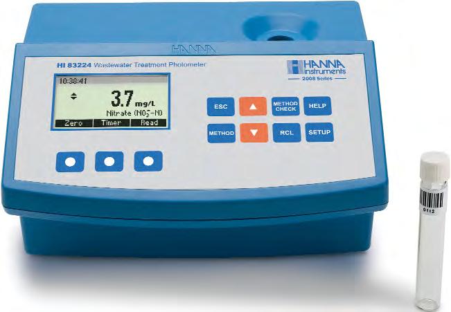 13 An Essential Environmental Tool The HI 83214 multi-parameter photometer is a compact instrument with ranges and
