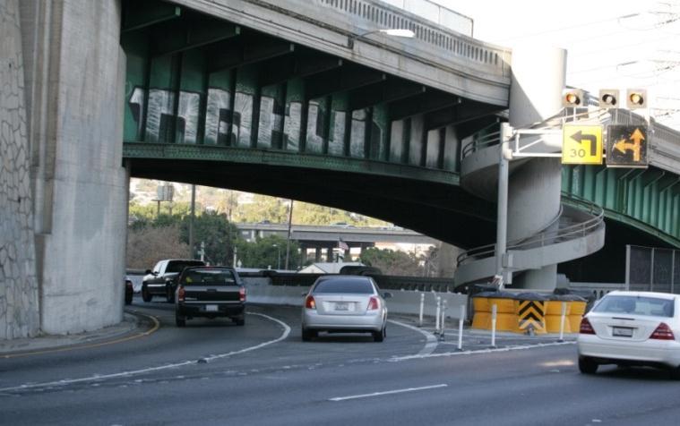 Dynamic junction control on NB SR-110, Los Angeles, California (Source: Caltrans).