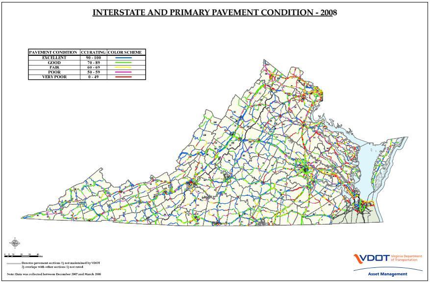Repair Deficient Pavements VDOT maintains the third largest state-maintained system in the country.