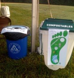 Waste Reduction and Purchasing During the event Place recycling, compost, and trash bins together and staff them NOTE: Contamination of compost will end up in the soil-- so it is essential to staff