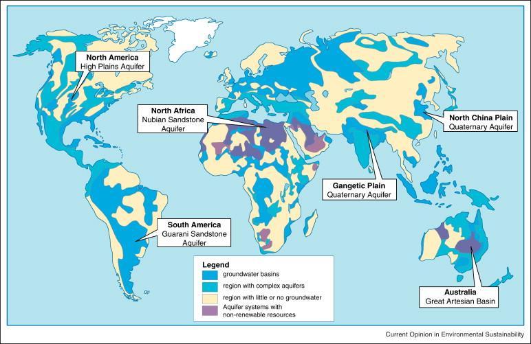 Worldwide Groundwater status Groundwater is more vulnerable than surface water. Sources: Foster, S., Chilton, J., Nijsten, G. J., & Richts, A. (2013). Groundwater a global focus on the local resource.