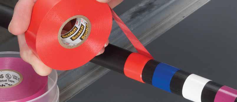 Available in a wide variety of colors, Scotch tape 35 is your go to solution for phase identification,