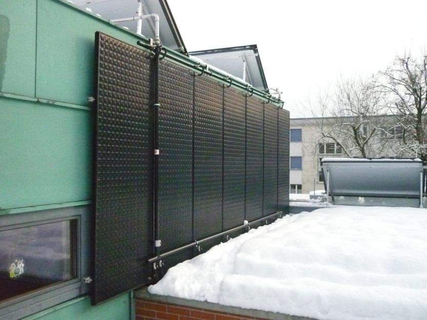Demonstration system: installed solar collectors 50 m 2