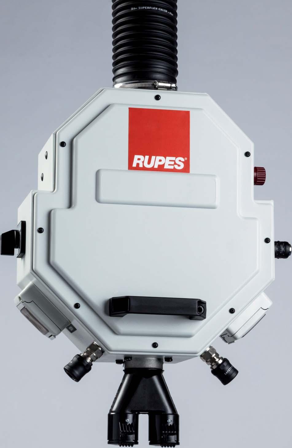 The automatic (tool-activated) control system is a perfect example of Rupes commitment to energy reduction and maximum efficiency during the production process.