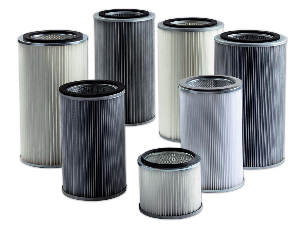 PTFE FILTERS High quality materials - A cartridge filter made of a PTFE membrane is installed on every turbine.