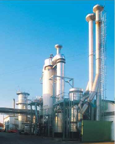 through production of overheated water Gas combustion plant.