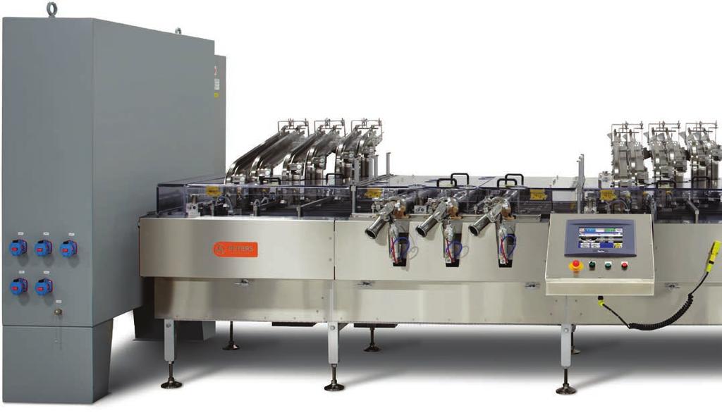 FLEXIBLE PACKAGING OUTPUT With a Peters machine, your packaging of choice can be added to existing production lines as a dedicated or flexible manual system.