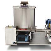 Hoppers The cream hopper unit supplies accurate feed with minimal loading of cream.