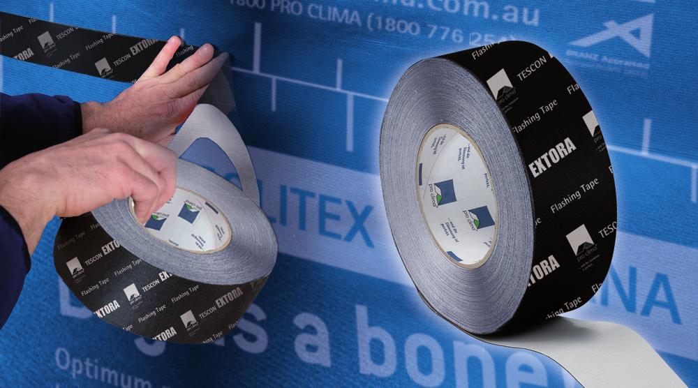 1 TESCON EXTORA Sealing Tape has been appraised as a flashing tape for use around the head and jambs of window and door joinery openings for buildings within the following scope: the scope