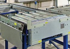 200 unit loads/ hour 90 transfer of load from roller to chain conveyor, or vice-versa in other direction.