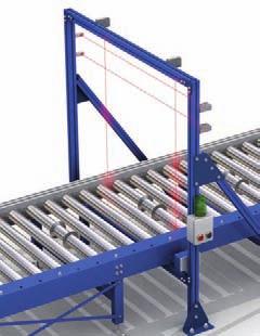 >> CONVEYOR SYSTEMS Chain conveyor at warehouse entry and exit As a rule, the pallet is always picked up by the forks along its narrowest side to be deposited in the automated warehouse.