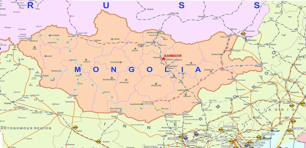 Mongolia-Russia-China economic corridor: Railway transit corridors