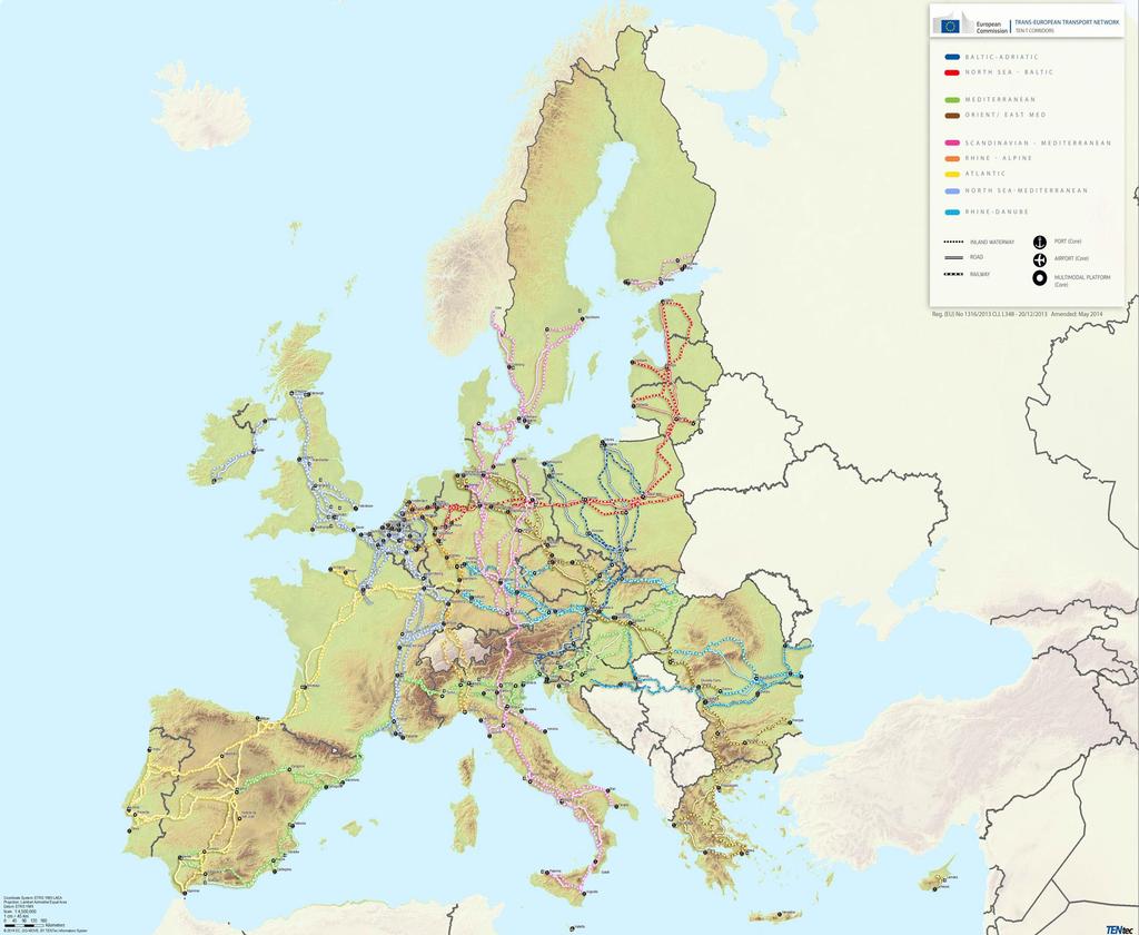 EU transport corridors