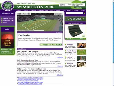 Sites running Web Content Mgmt, wimbeldon.org usopen.org Why IBM WCM?