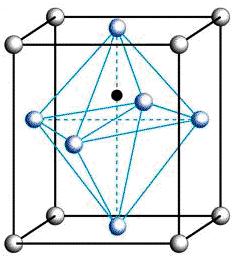FCC array. The corner positions of the cubic structure formed by Ba 2+ are termed A-sites and the center positions occupied by Ti 4+, inside the oxygen octahedra the B-sites.