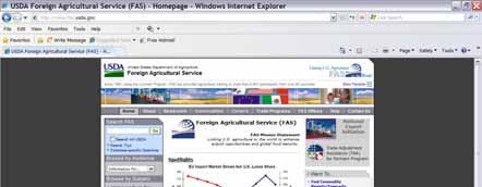 The Foreign Agricultural Service Market Research &