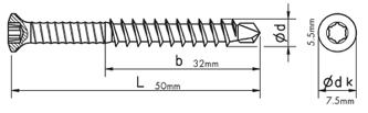 CONCEALED FIXINGS InStyle cladding has been designed to allow for an InStyle cladding Stainless Steel 12G 316SS Screw to be concealed by the next board.