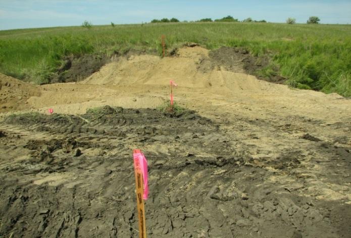 If it contains weeds or other undesired vegetative species consideration should be given to burying it as part of any associated ditch filling (see ditch fill discussion below). Figure 11.