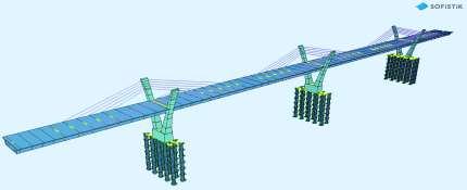 The Design of an Extradosed Bridge 3. Computation Model The design of the structure was performed in accordance with the software package SOFiSTiK.