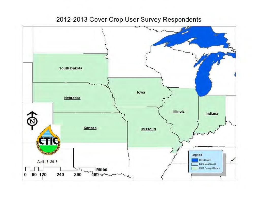 28 Another interesting breakout of the data isolated the yield impact of cover crops on corn and soybeans in the states most affected by the 2012 drought: Illinois, Indiana, Iowa, Kansas, Missouri,