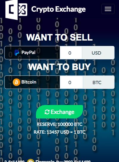 Portal features With our ready script, you can create your own website for exchange of electronic currency.