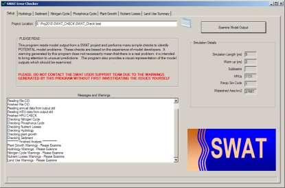 Quality Control - SWAT Checker Models are Difficult to Check BAD INPUT DATA OR IMPROPER CALIBRATION CAN CAUSE PROBLEMS Identify Model